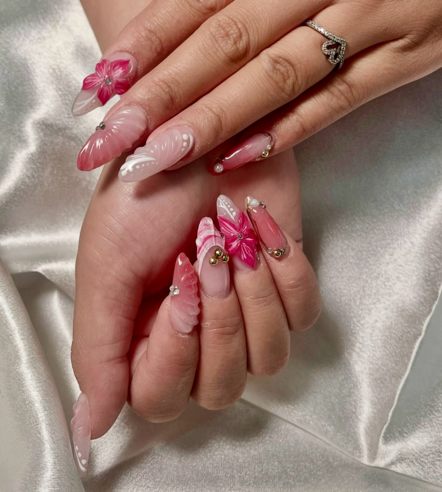 tier 3 nail art (acrylic)