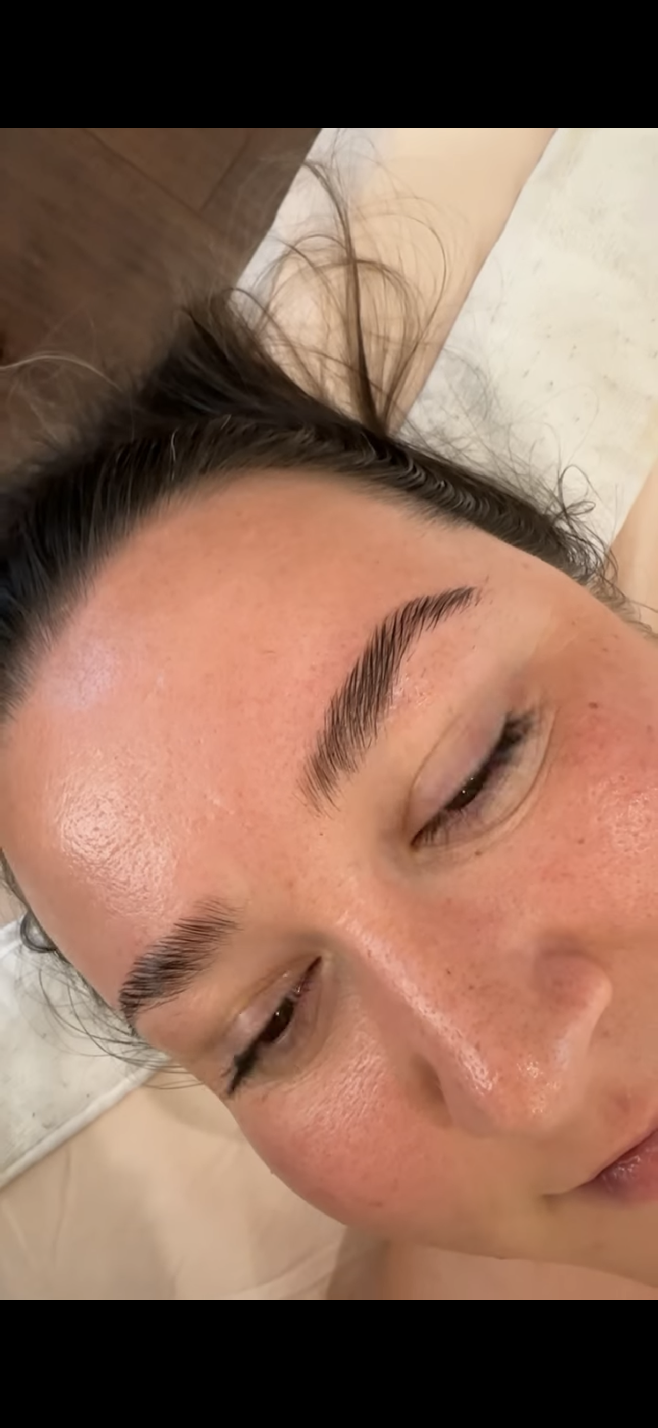 Brow lamination and tint