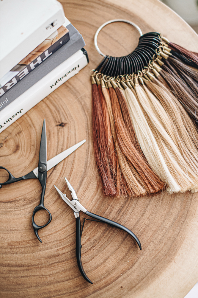 Hair Extension consultation at Zamora Allure in Concord, NC