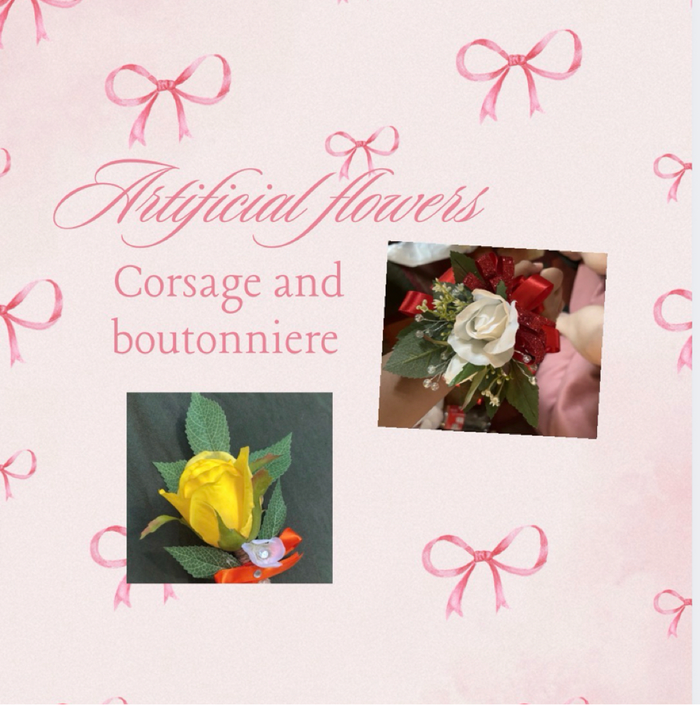 Artifical Boutonnieiere/corsage at Jt bouquets in Bryant, AR