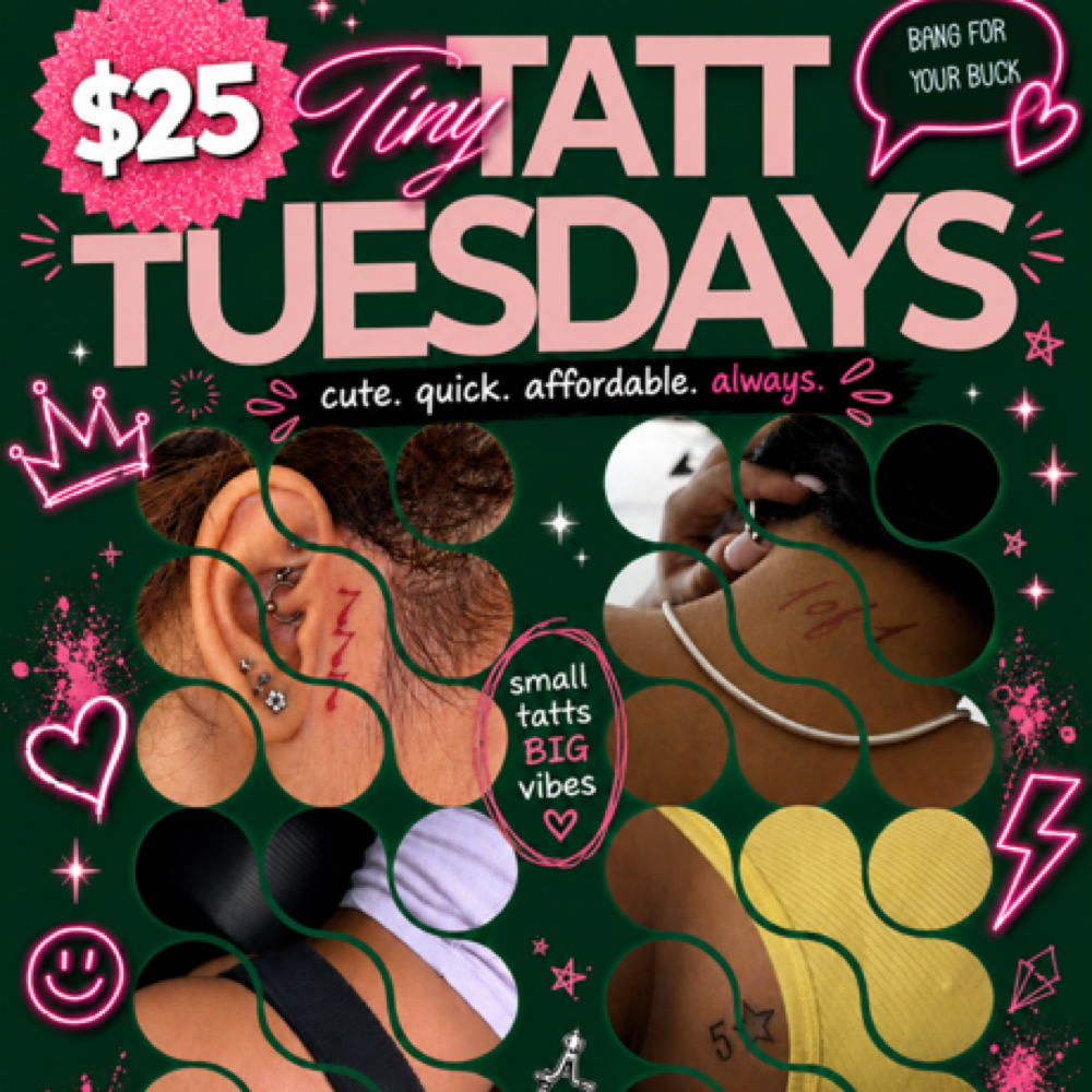 Tiny Tatt Tuesday (see details at Waviana The Tattress in Texarkana, TX