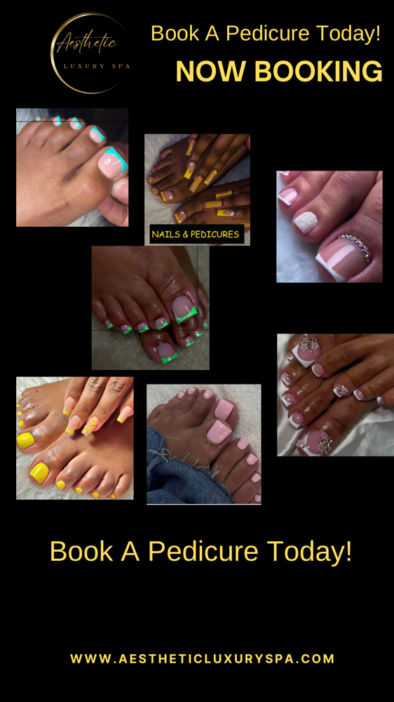 Toe Polish Refresh (w/ French Tips)
