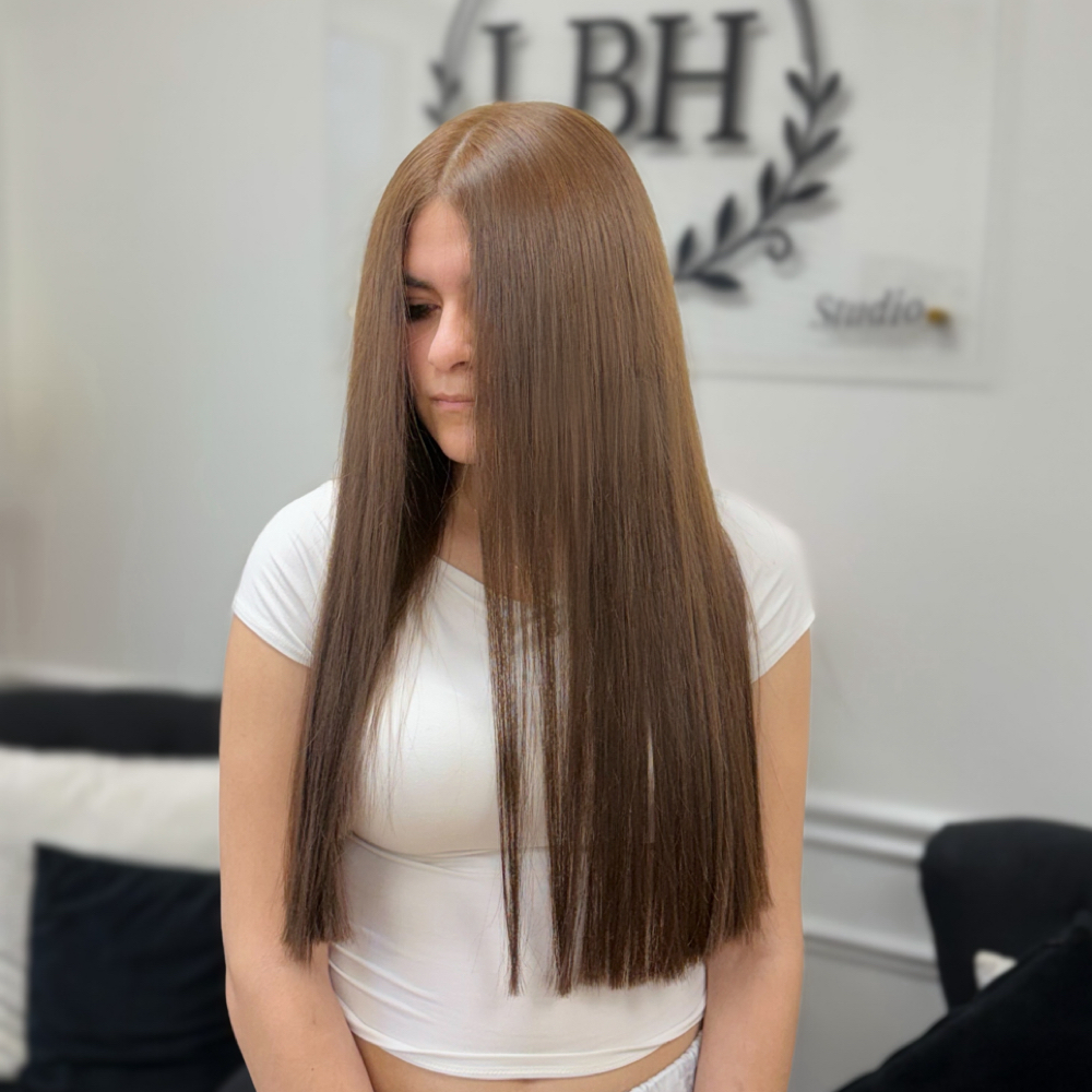 Single Color Hair “Long Hair” at Luxe Beauty House in Gainesville, GA