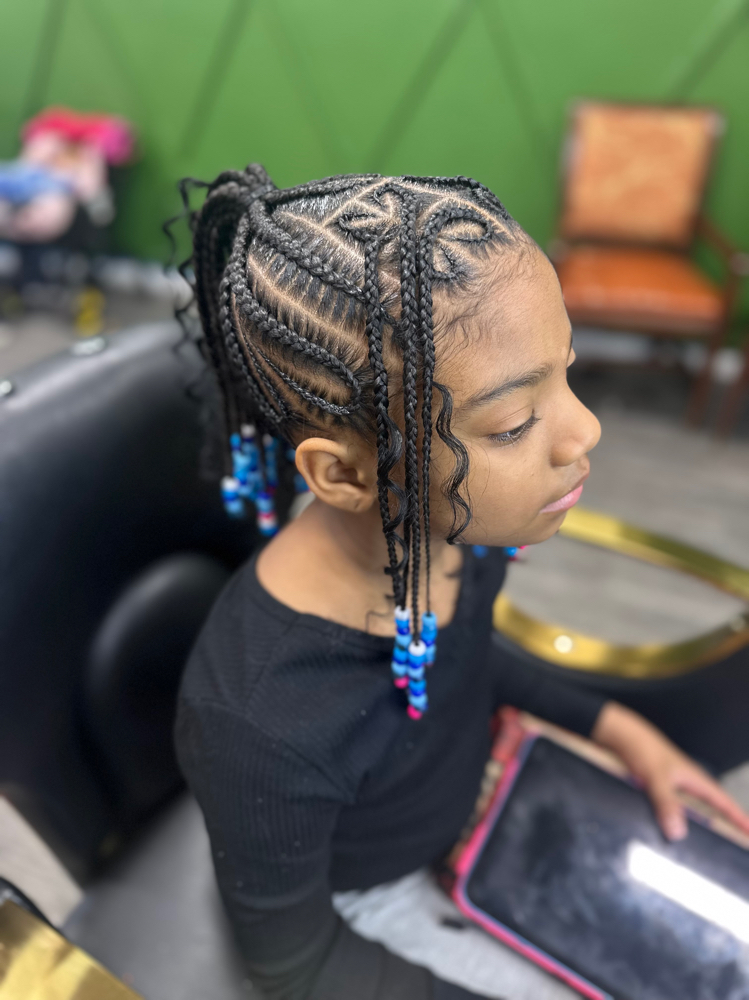 Kids Wash & Braid (12& Under) at Xio Hair & Beauty Bar in Rosedale, MD