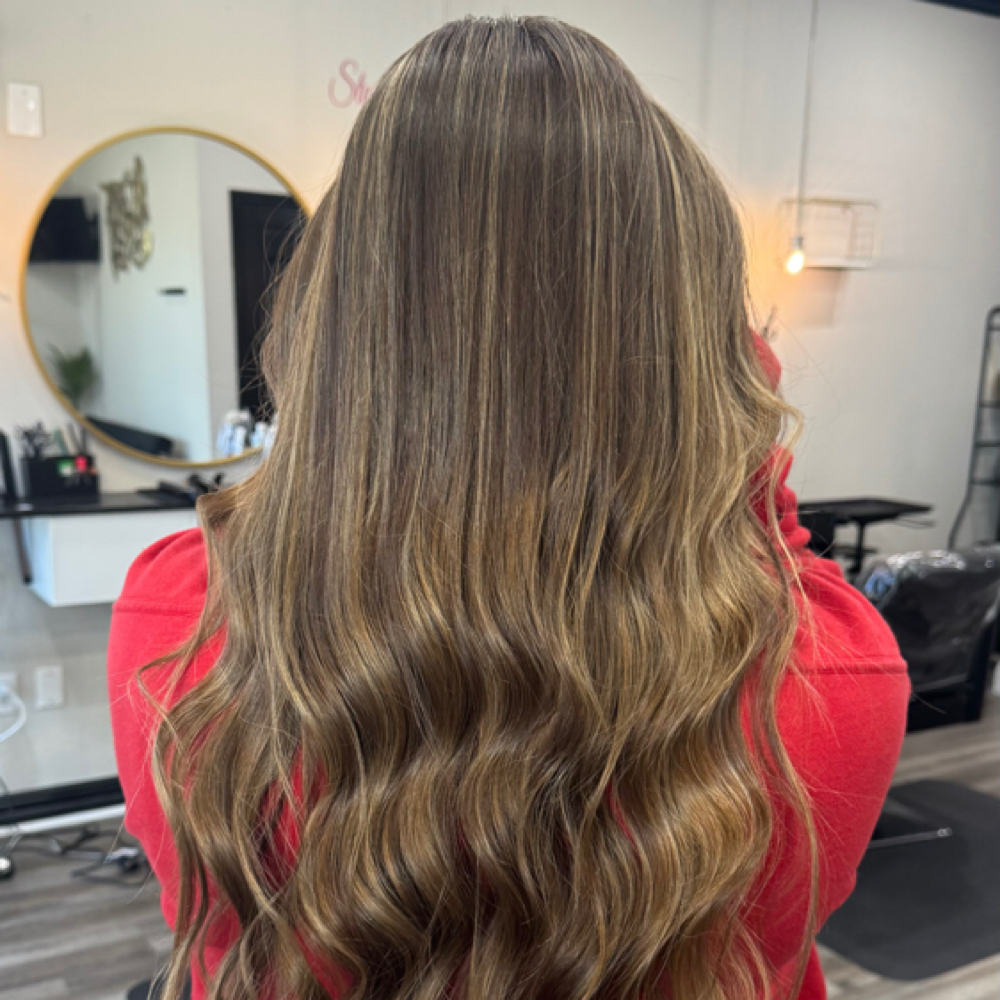 Full  Brunette Lowlights