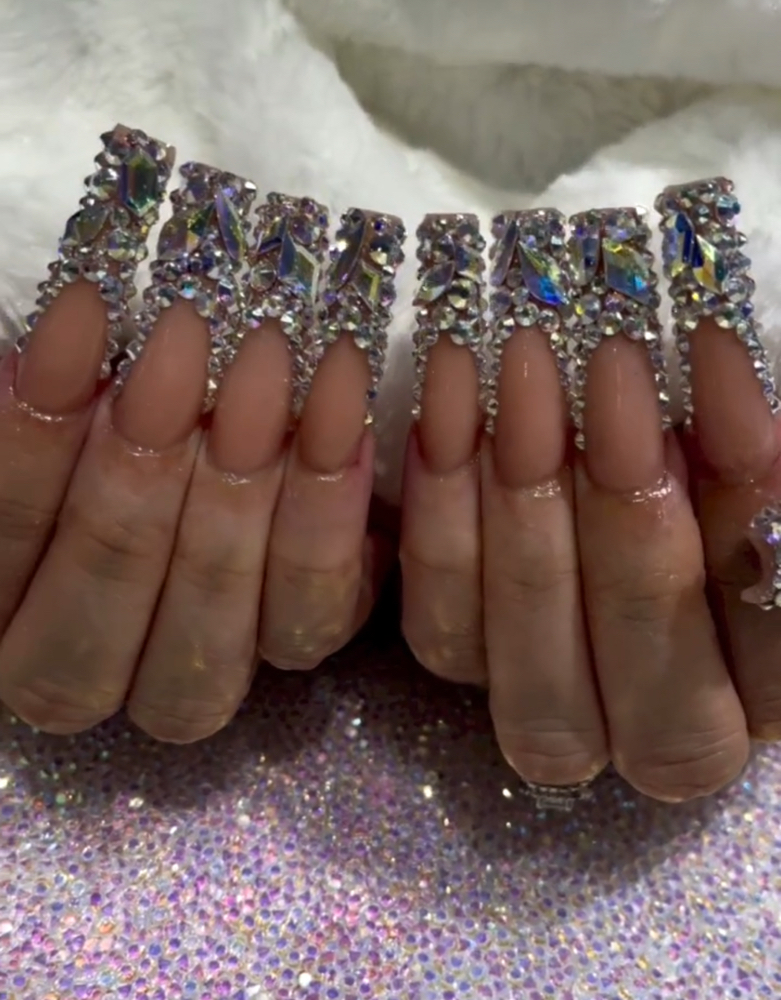Acrylic Full Set Stones 10 Fingers