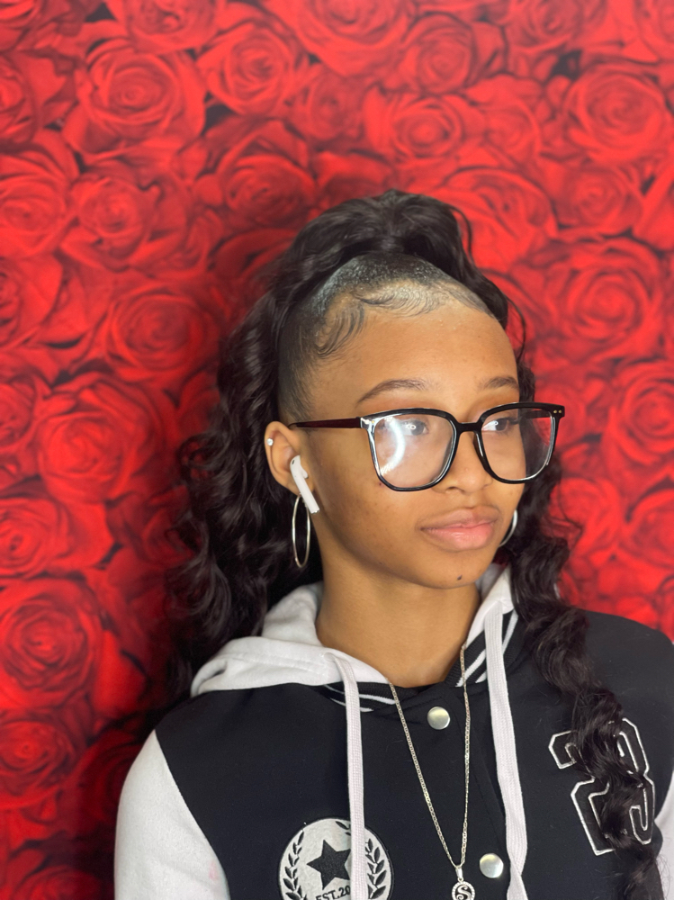 Half Up/Half Down (bonded Weave)
