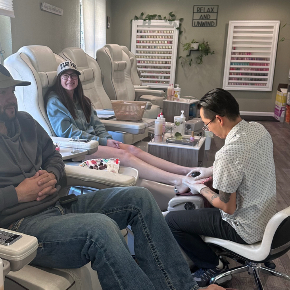 Pedicure at TJ Nails & Spa in Clovis, NM