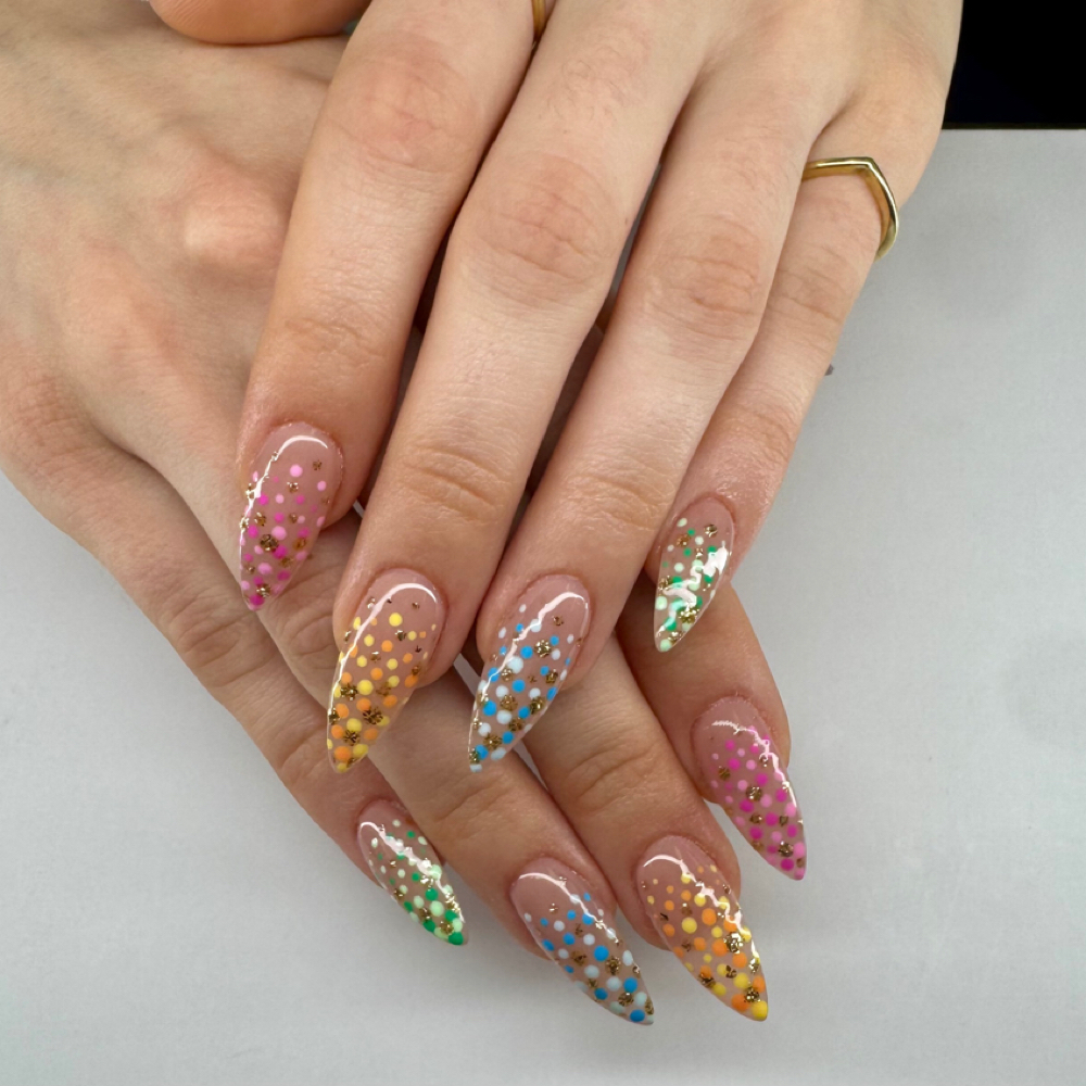 Long Acrylic Fill-In at GlammbyGabb x LivsNailLounge in Monroe, OH