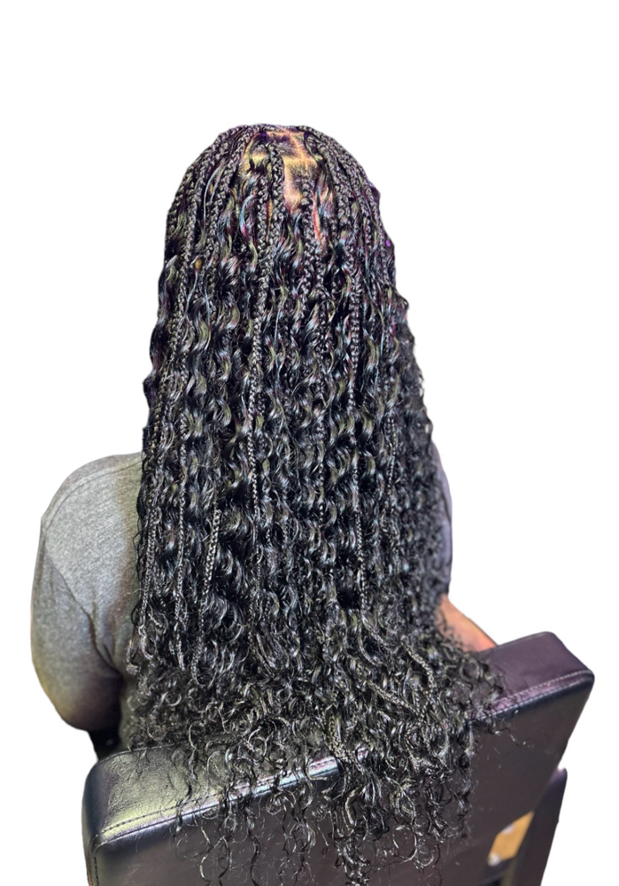 Bohemian Human Hair Knotless Braids