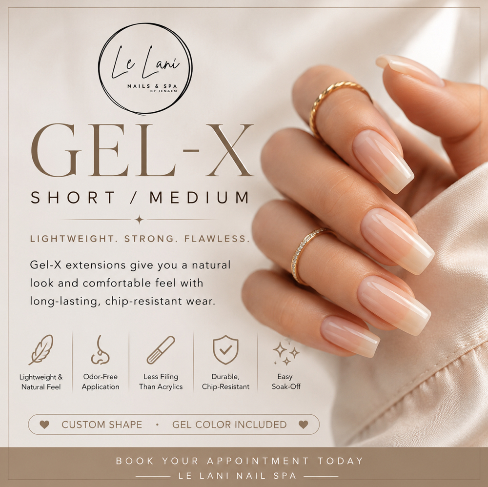 GeI-X Short & Medium at Le Lani Nail Spa in Los Angeles, CA