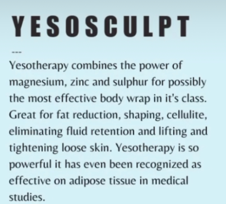 YesoSculpt $150 Fat & Cellulite