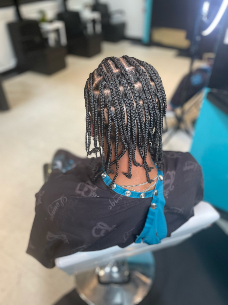 Half Scalp Braids/Half Individuals