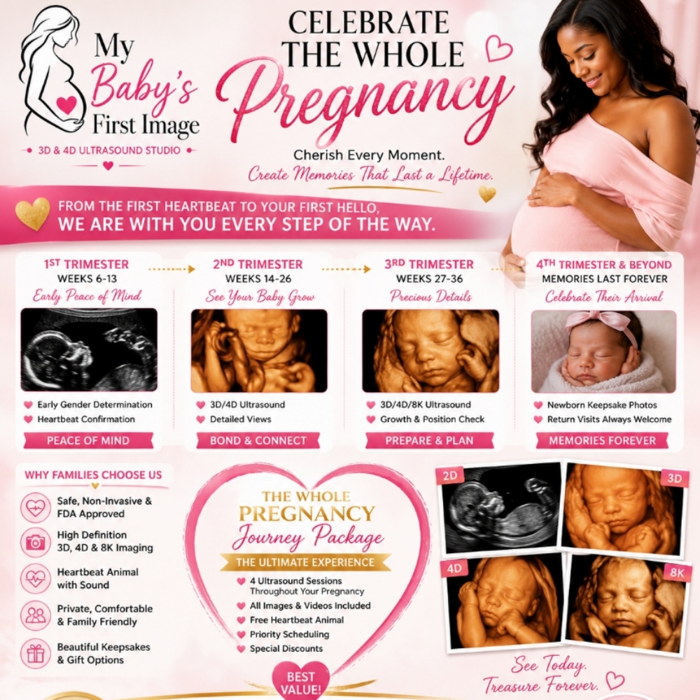 The Whole Pregnancy Journey Package at My Baby's First Image in Lawrenceville, GA