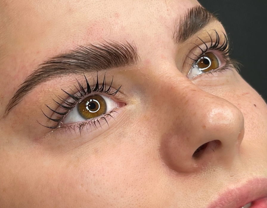 Lash and brow tint combo