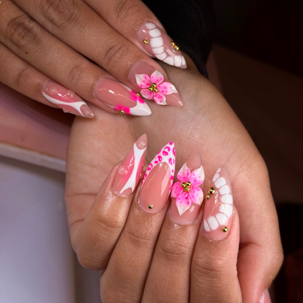 Medium PolyGel Fullset at Atouchofbeautyllc in Willimantic, CT