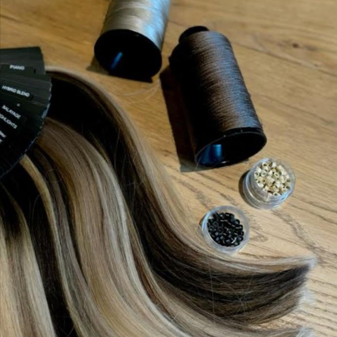 Hair Extensions new Install at PriscillaLeslie.Hair in Brea, CA