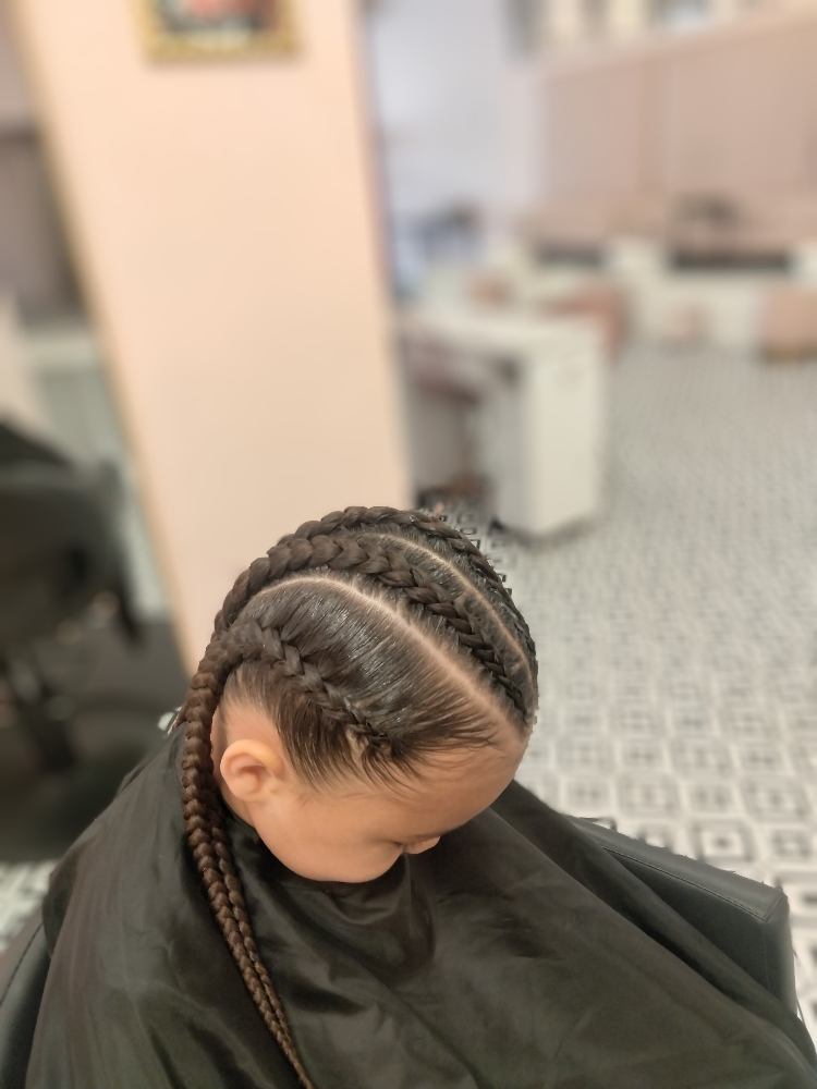 Little Boys Braids Straight Back