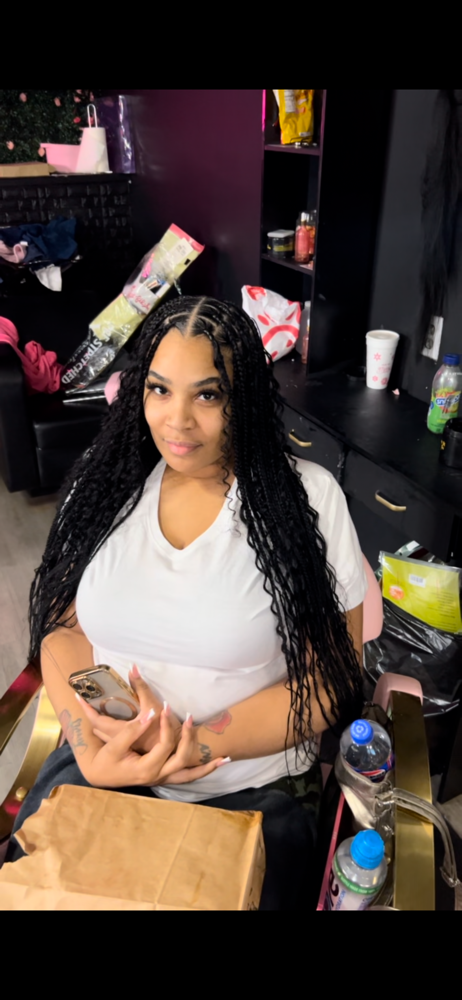 Medium Boho Knotless at Bre The Braider in Hazelwood, MO