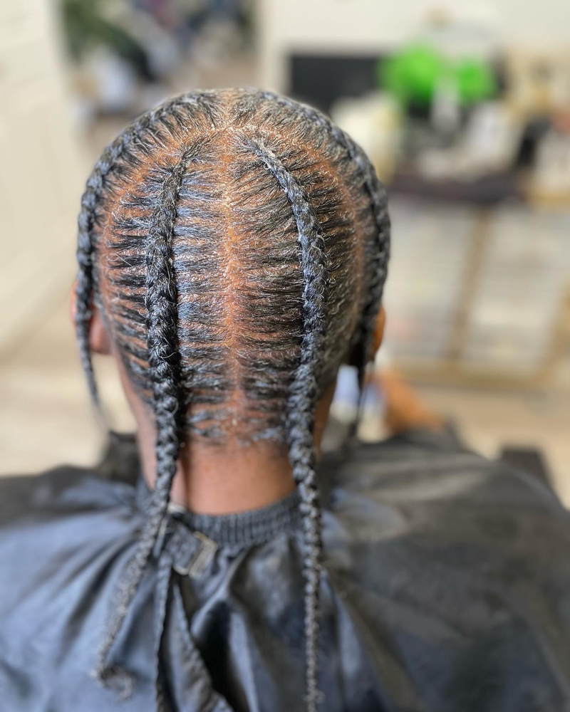 6 Stitch Braids (No Hair Added)