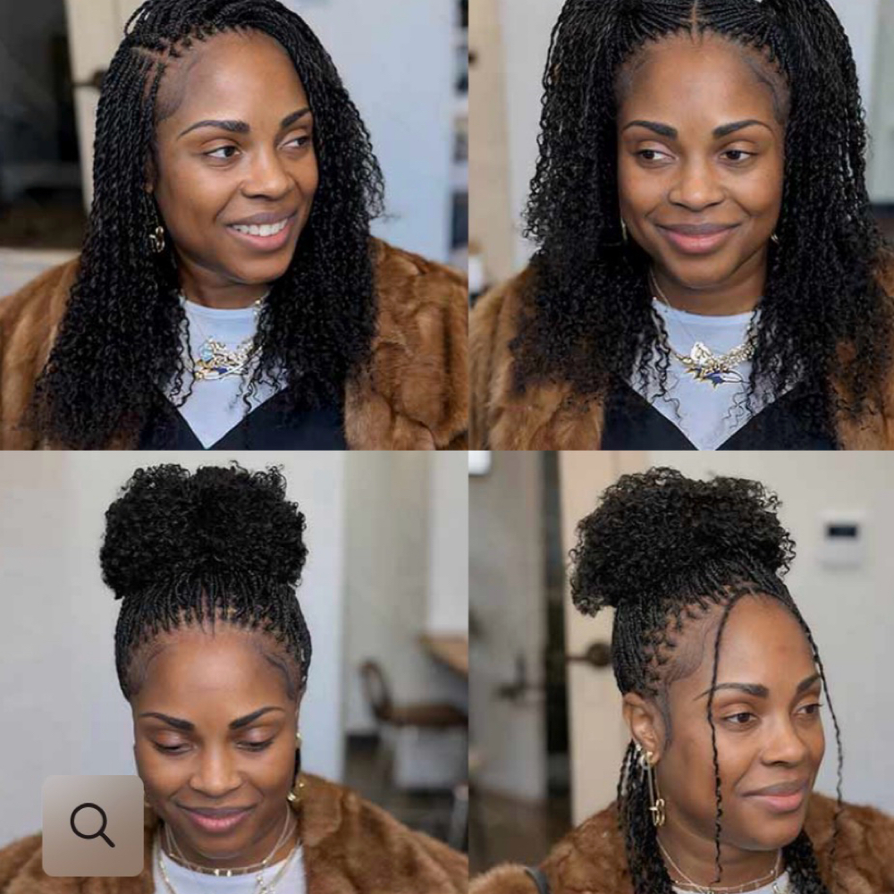 Micro Locs at Beauty In ✂️ A Wink  LLC Barbershop& Salon in Windsor Mill, MD