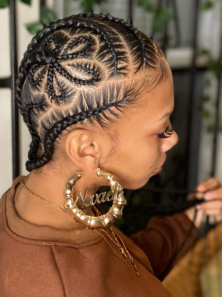 6 Stitch Braids With Design at Dani Natasha in Lackwanna, NY