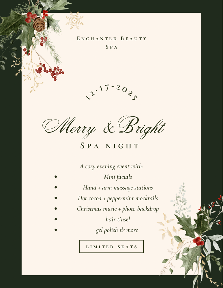 Merry And Bright Spa Event