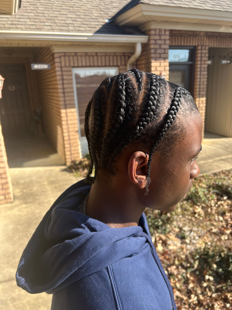 Male cornrows (braids)