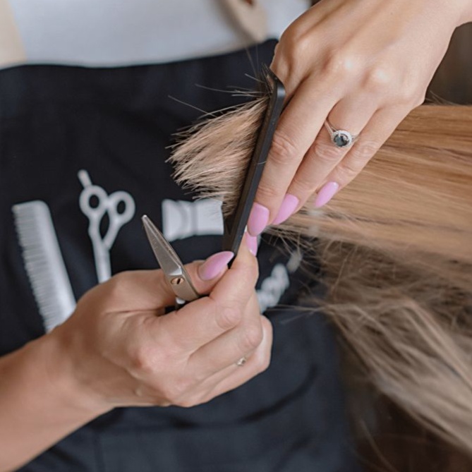 Dry Cut at Haute Hair Studio in Fairfield, OH