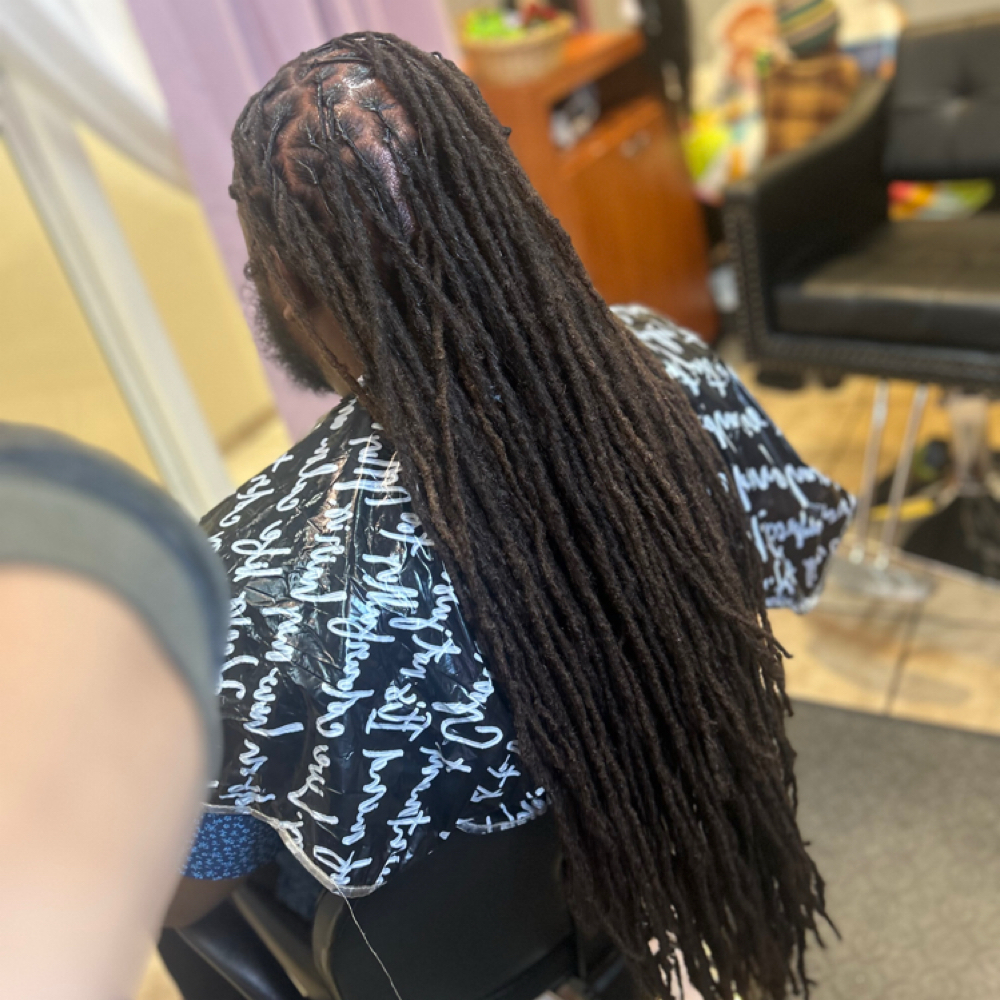 Extra Full Small Locs Maintenance