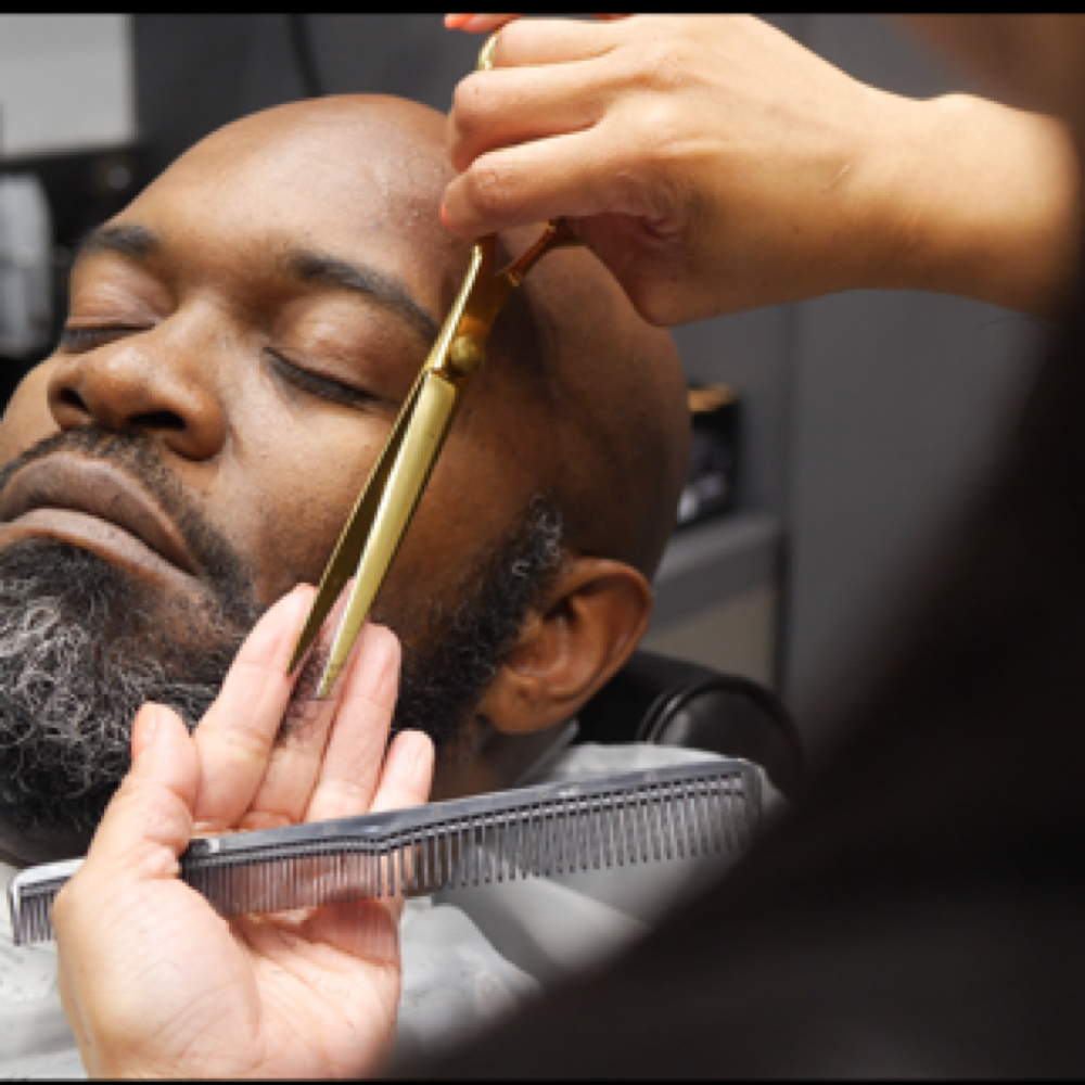 Haircut + Facial + Beard at A Woman's Touch in Atlanta, GA