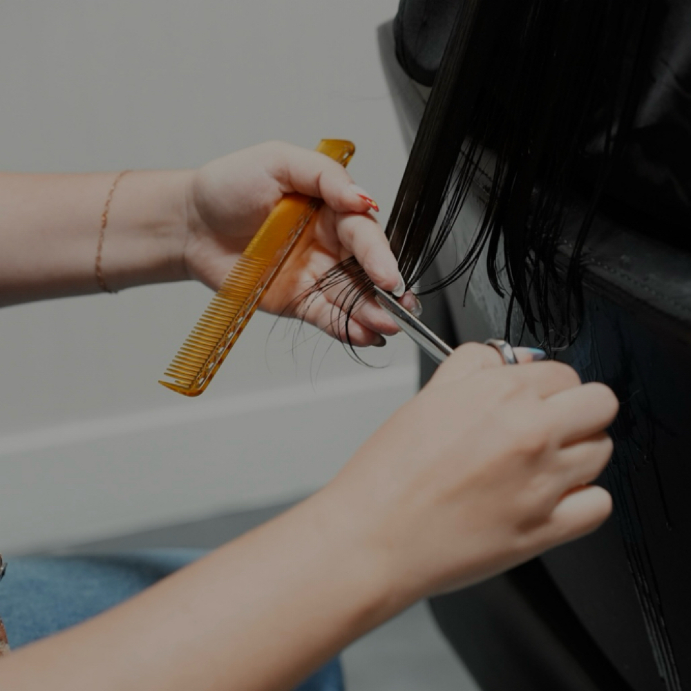 Woman’s Cut at Moore and Mane in Bonita Springs, FL