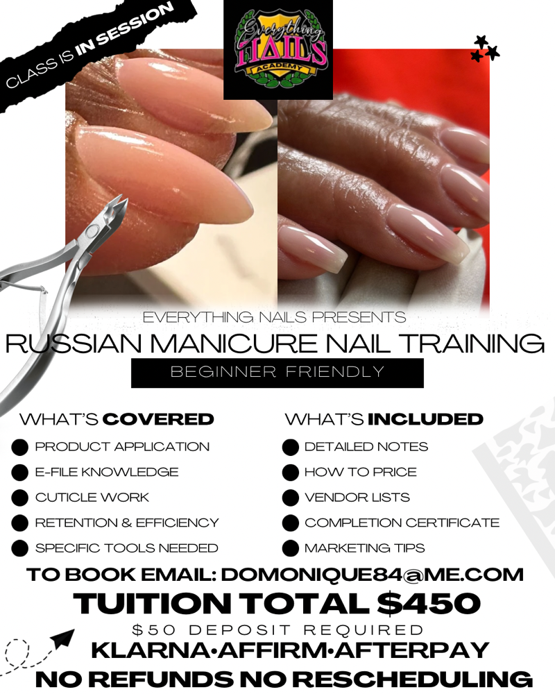 Russian Manicure Class