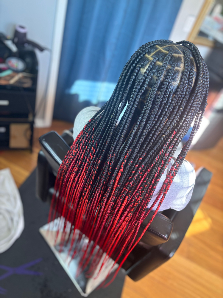 Ombre Knotless Braids at BraidsByLici in Kansas City, MO