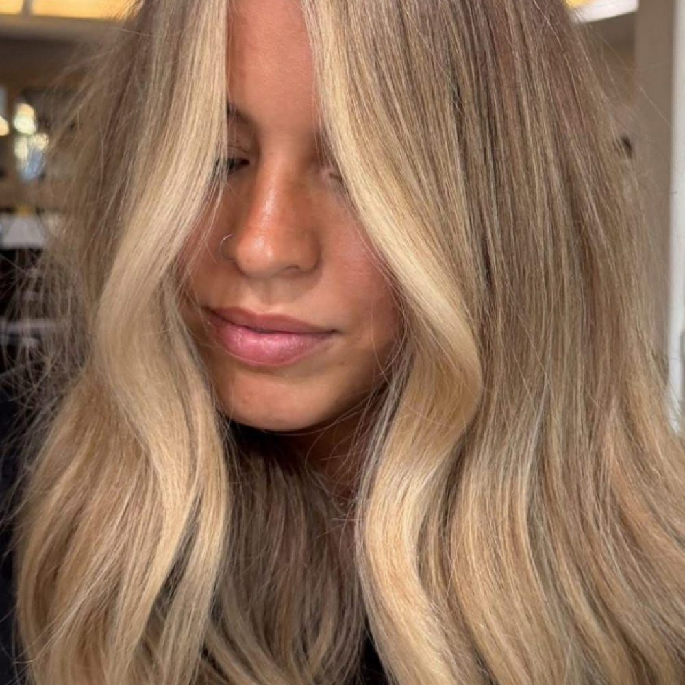 face frame and partline hilght at WhisperingHandsSalon in Greenfield, MA