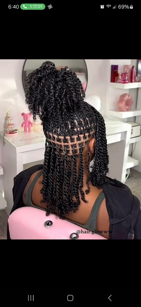 Mini Twist No Hair Added ( Small)