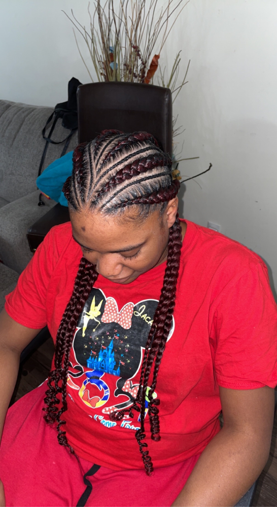 4 Feed-Ins Braids