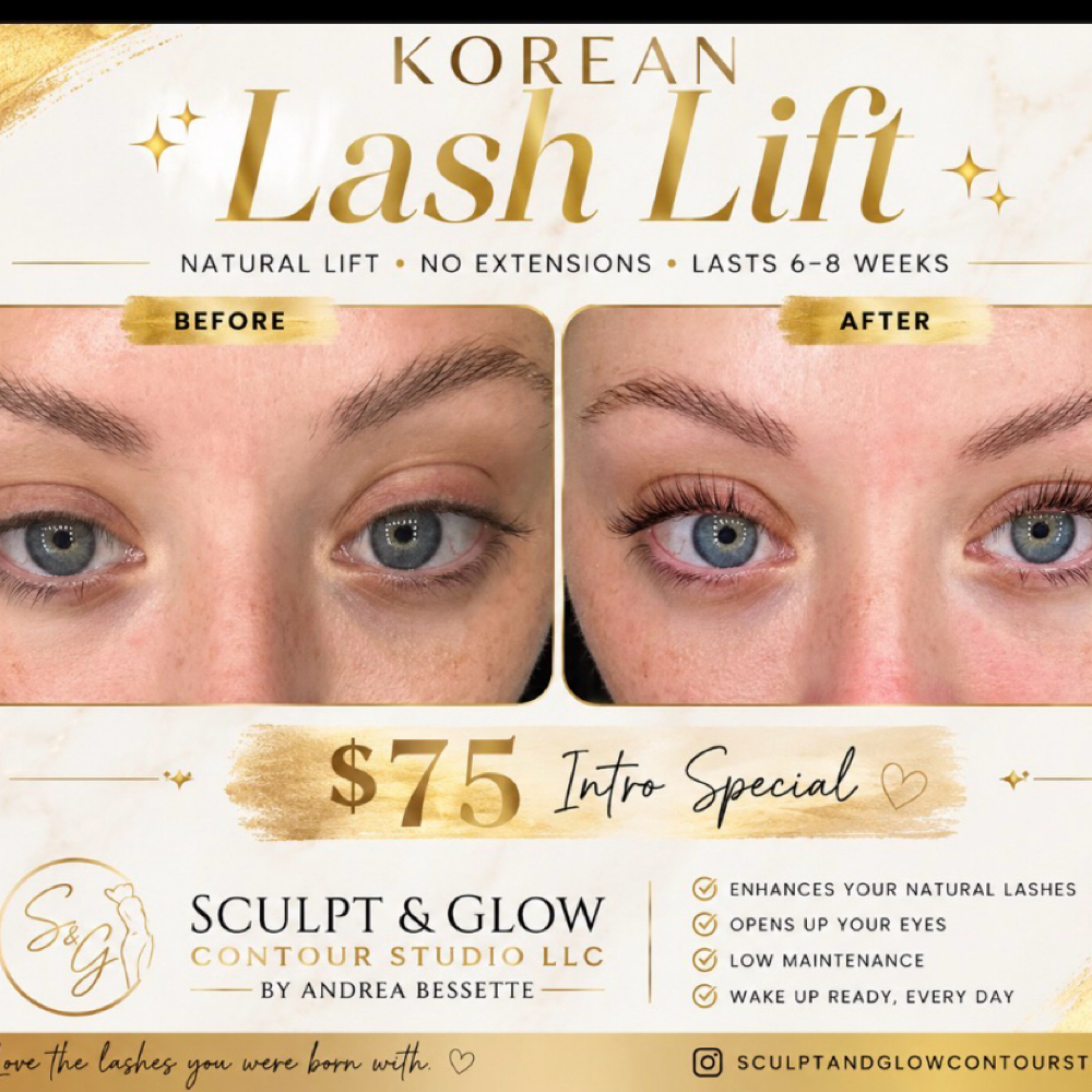 Korean lash lift at Sculpt & Glow Contour Studio LLC in Glen Burnie, MD