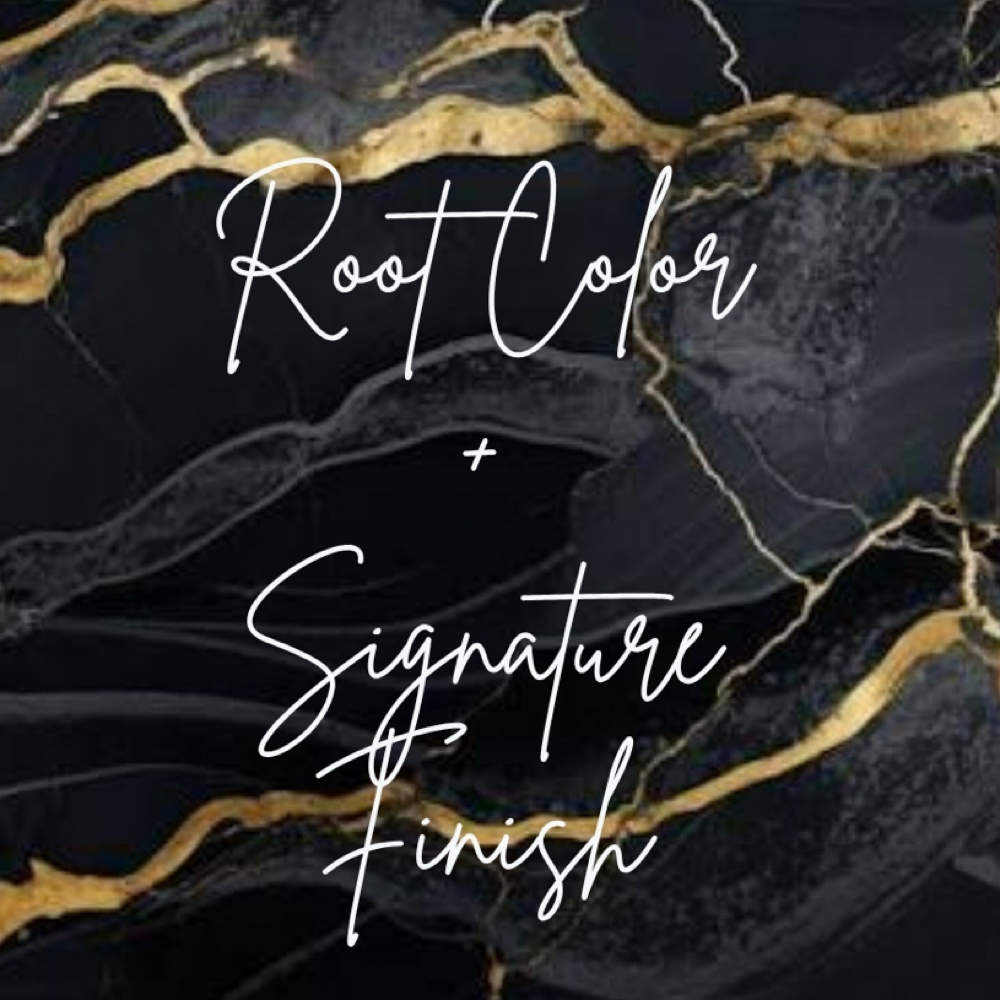 Root Color + Signature Finish at The Saint James Hair Studio in Falls Church, VA