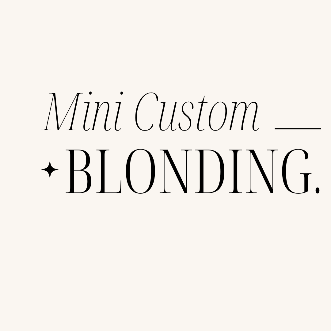 Mini Custom Blonding