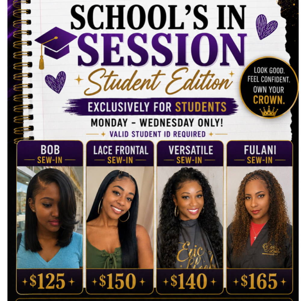 Student Discount (Mon and Wed) at Epic Looks Hair And Wigs Collection in Coral Springs, FL