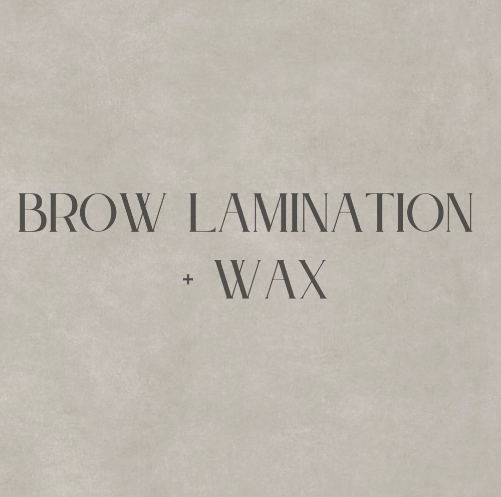 Brow Lamination + Wax