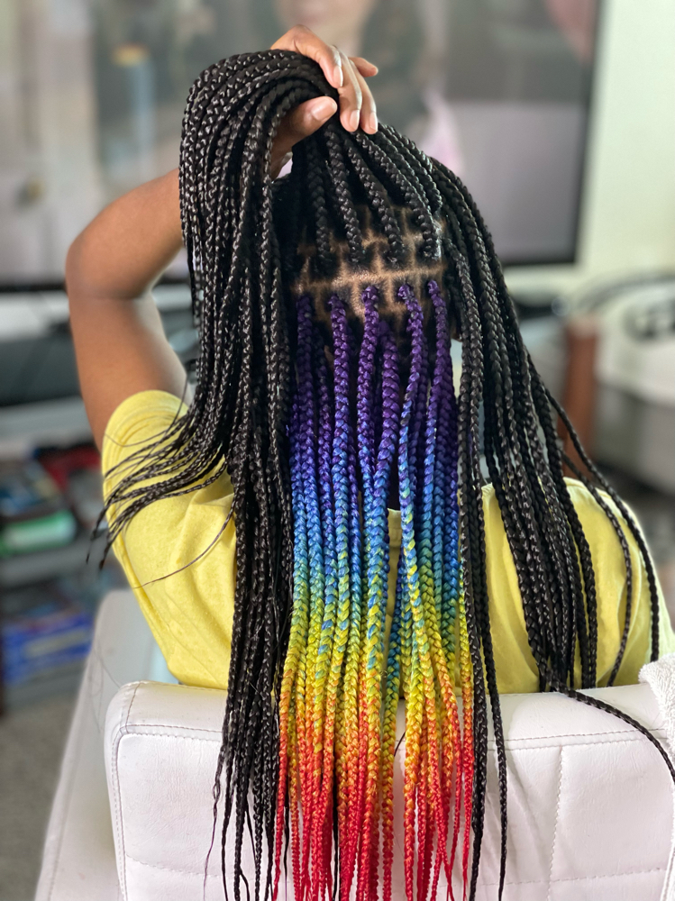Box Braids (Medium) at Royalty Braids And Weave LLC in Melbourne, FL
