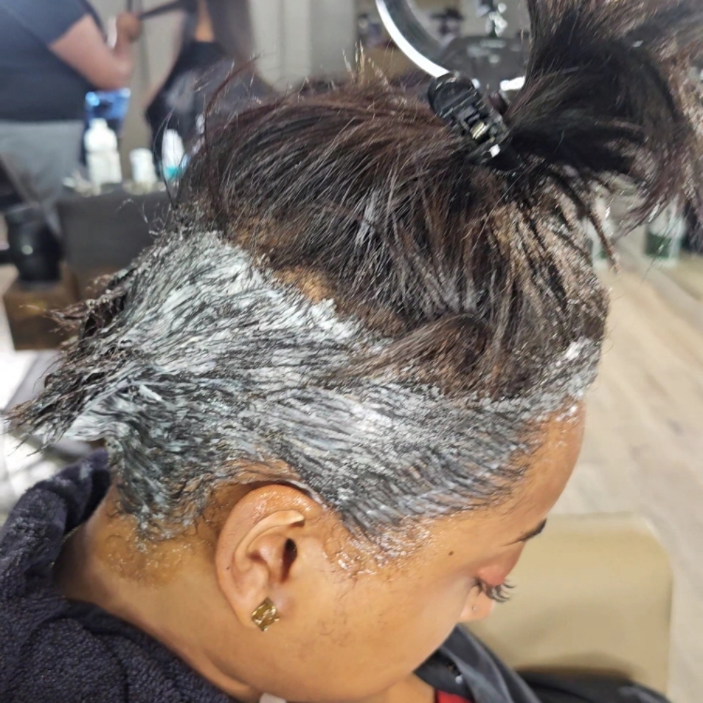Pixie Maintenance w/Mini Relaxer at Melanie Charlton Hair in Los Angeles, CA