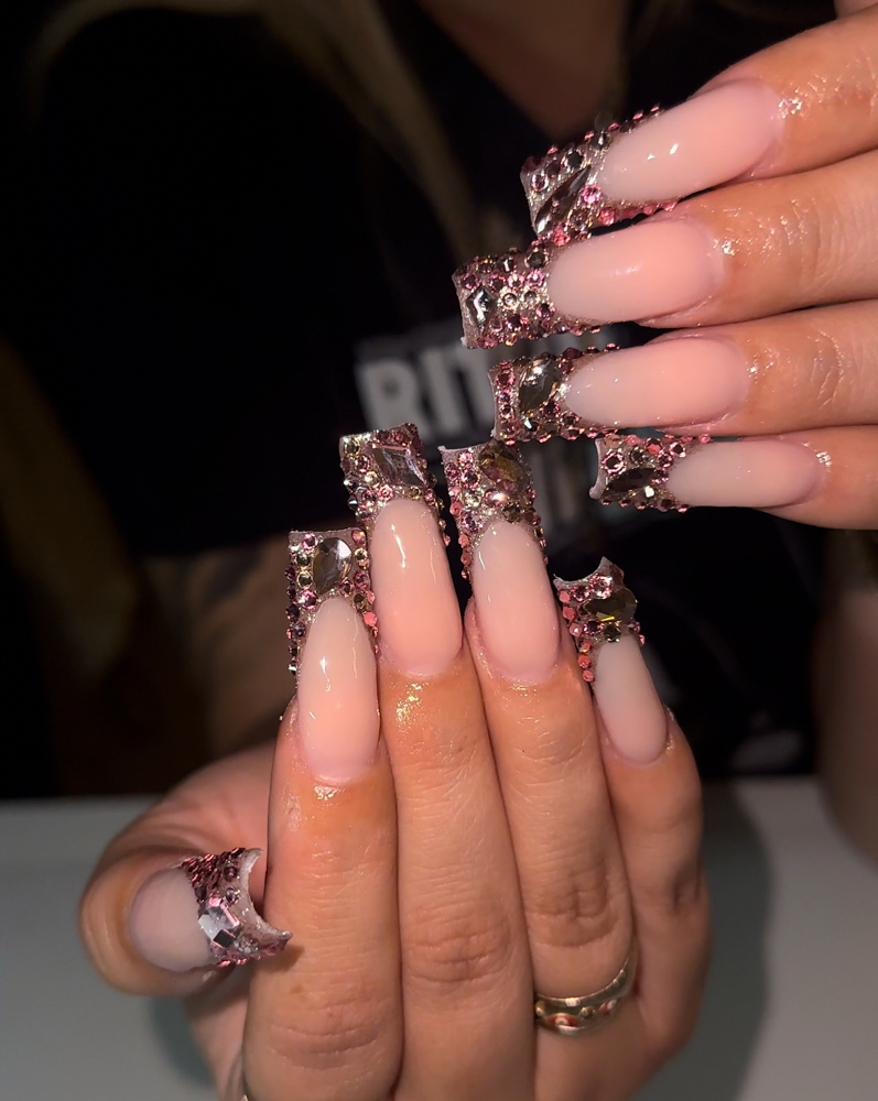Blinged Out (Gel X & Acrylic)