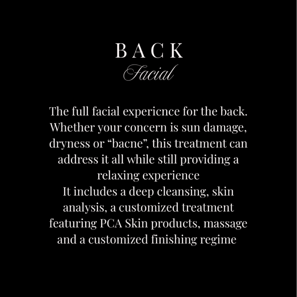 Back Facial at Kyrie Cecil Esthetics in Tucson, AZ