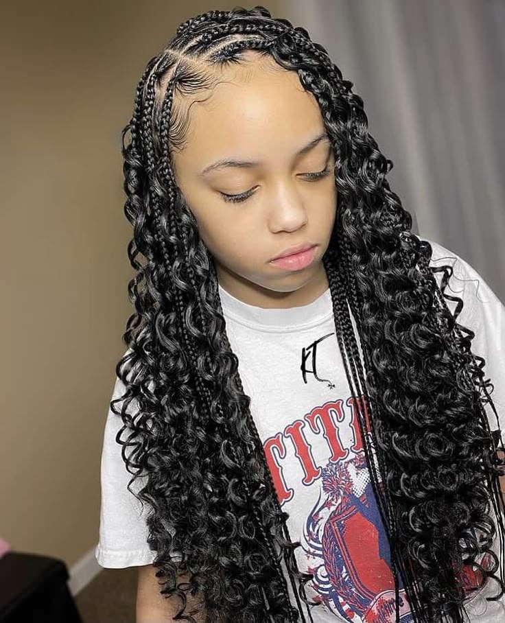 Kids BOHO KNOTLESS BOX BRAID.