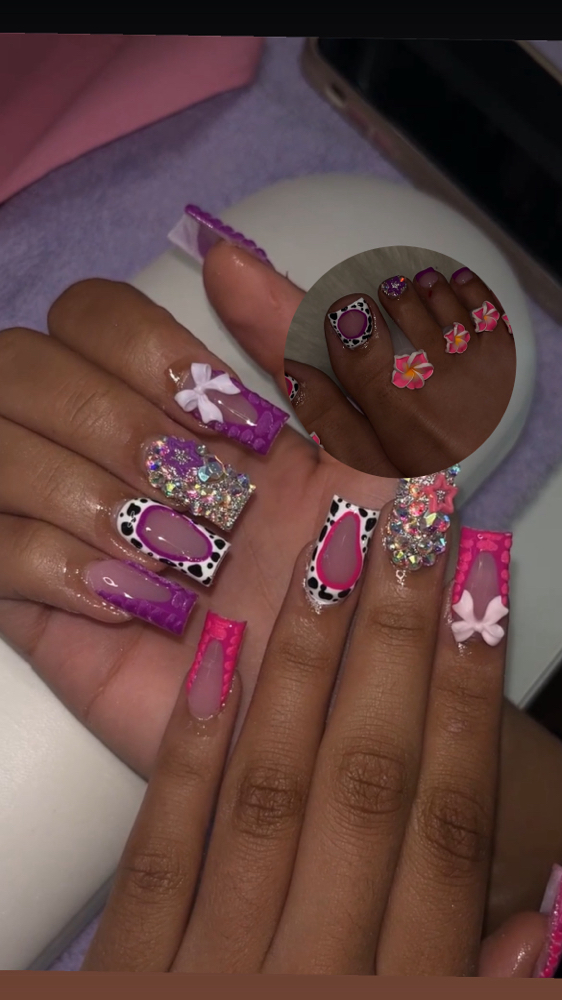 nails & toes combo (med)💕.