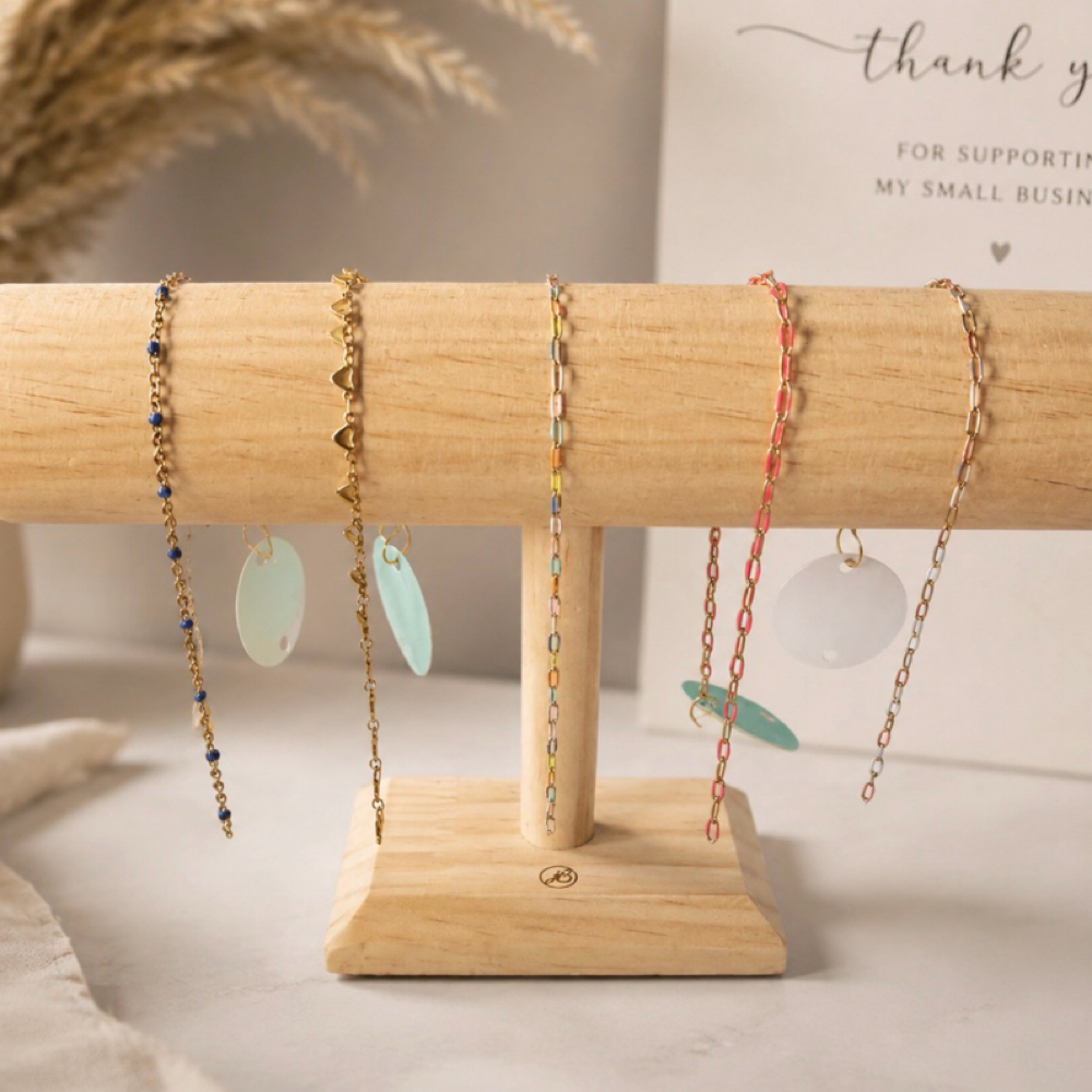 Permanent Jewelry at Brewed Beauty Nail Bar in Brooklyn, IA