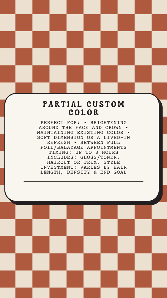 Partial foil